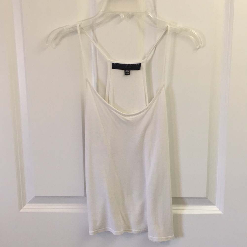 white tank top